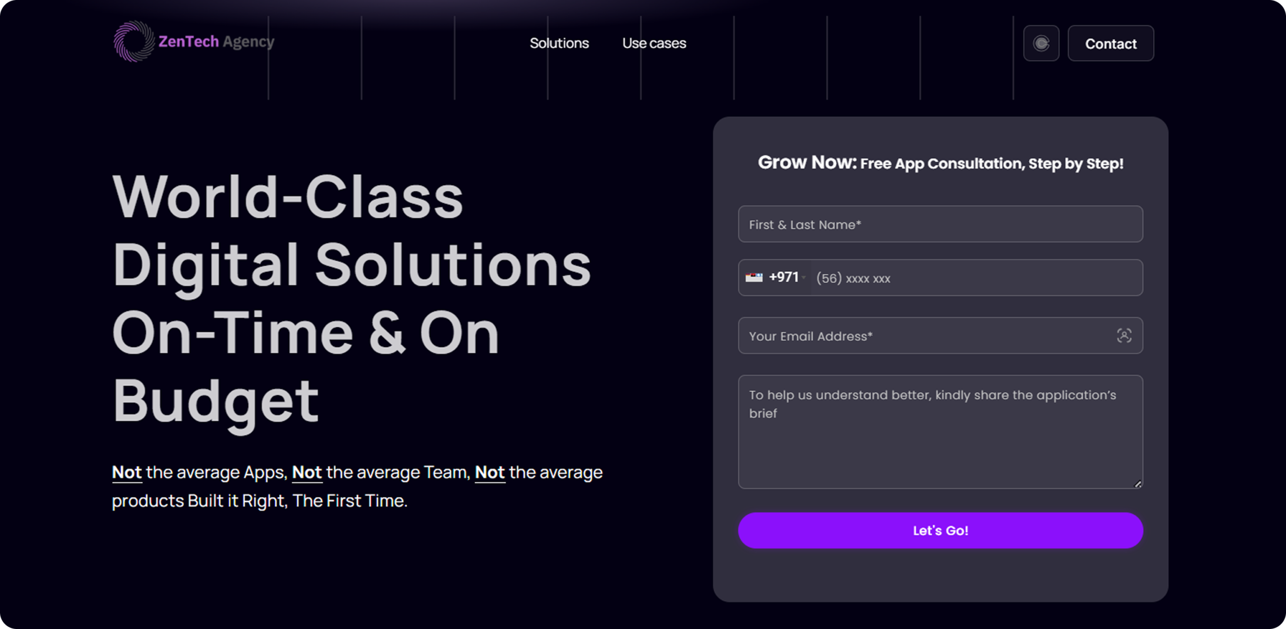 Zentech Banner Screenshot